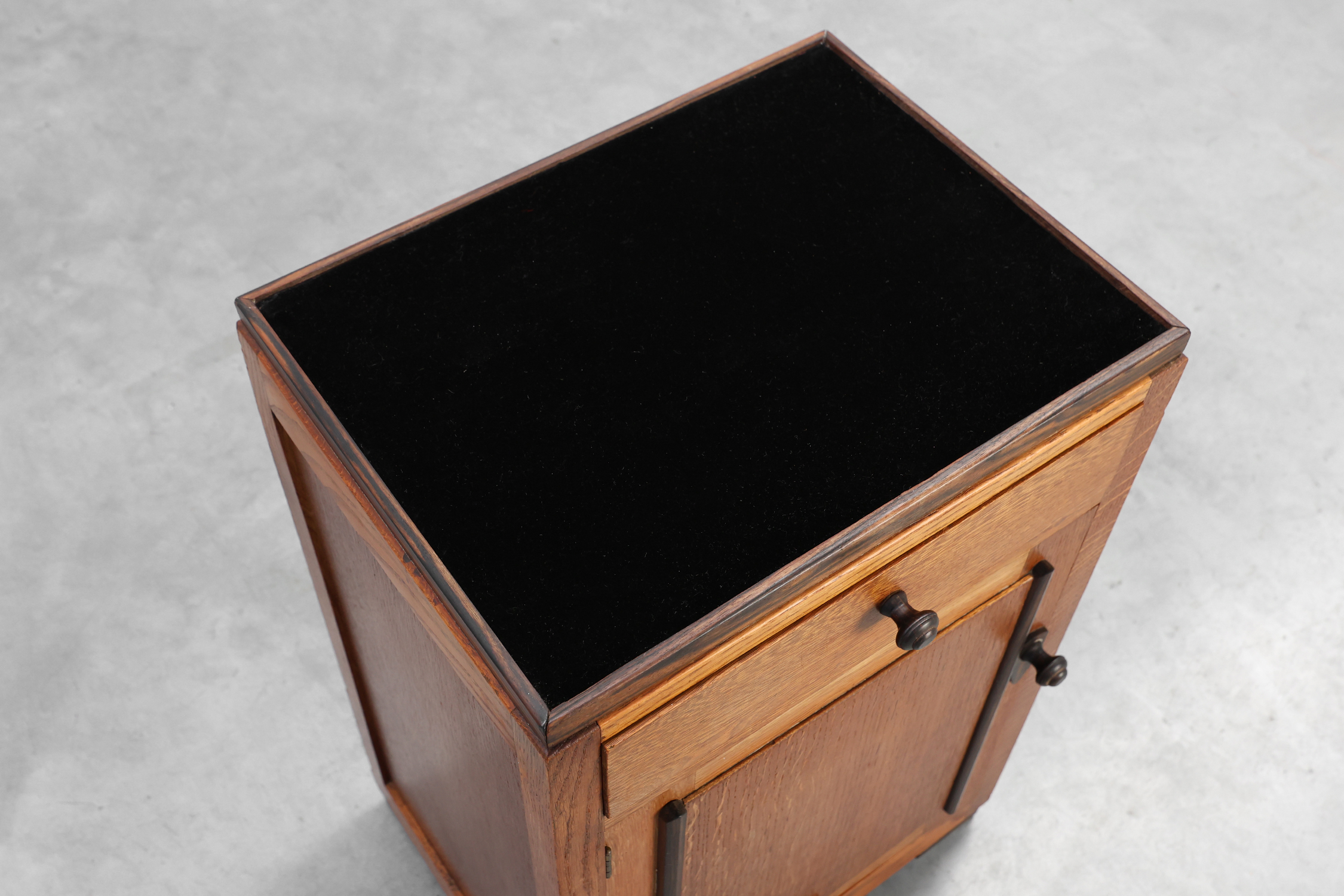 Art Nouveau &ldquo;Amsterdamse School&rdquo; Nightstand, The Netherlands ca. 1925thumbnail